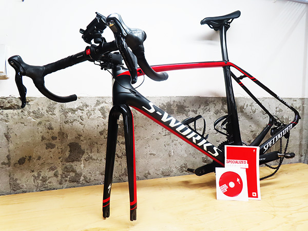 SPECIALIZED スペシャライズド S-WORKS Tarmac 54size SL4？ 2013年式 ロードバイク フレーム コンポーネント付き Thumbnail